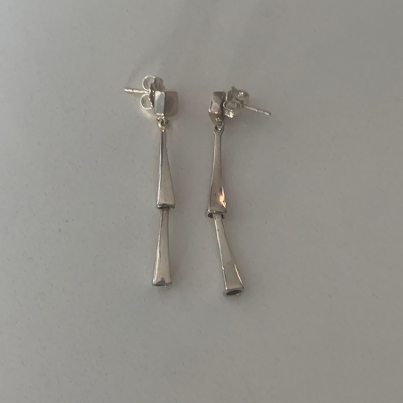 Double Drop Dangle Earrings - Picture 3 of 8